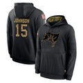 BIPIHUC TB.Buccaneers #15 Tez Johnson Player Black Salute to Service Sideline Performance Pullover Hoodies Home Game Stitched Jerseys