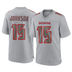 BIPIHUC TB.Buccaneers #15 Tez Johnson Player Gray Atmosphere Fashion Home Game Stitched Jerseys