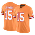 BIPIHUC TB.Buccaneers #15 Tez Johnson Player Orange Limited Vapor F.U.S.E. Home Game Stitched Jerseys