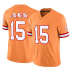 BIPIHUC TB.Buccaneers #15 Tez Johnson Player Orange Limited Vapor F.U.S.E. Home Game Stitched Jerseys