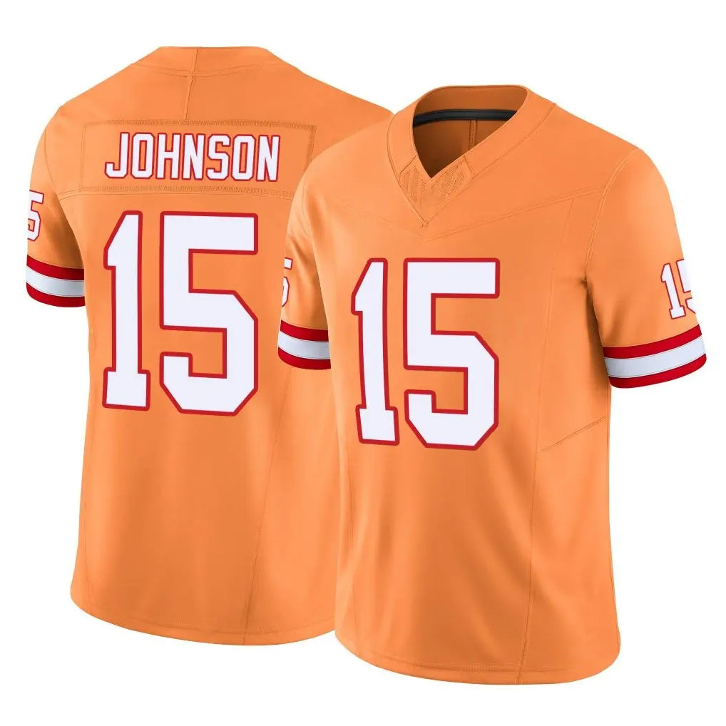 BIPIHUC TB.Buccaneers #15 Tez Johnson Player Orange Limited Vapor F.U.S.E. Home Game Stitched Jerseys
