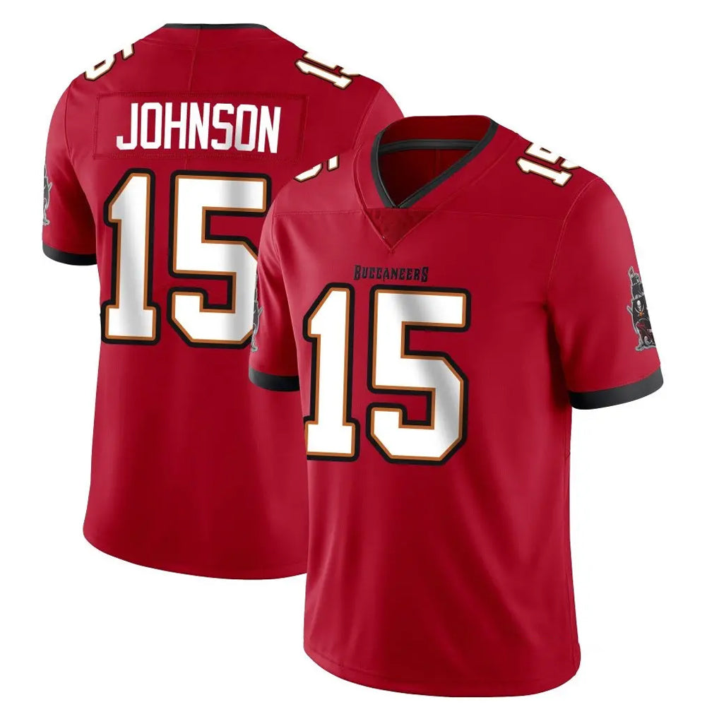 BIPIHUC TB.Buccaneers #15 Tez Johnson Player Red Limited Vapor Home Game Stitched Jerseys