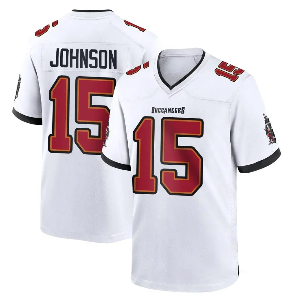 BIPIHUC TB.Buccaneers #15 Tez Johnson Player White Home Game Stitched Jerseys