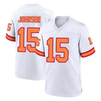BIPIHUC TB.Buccaneers #15 Tez Johnson Player White '76 Home Game Stitched Jerseys