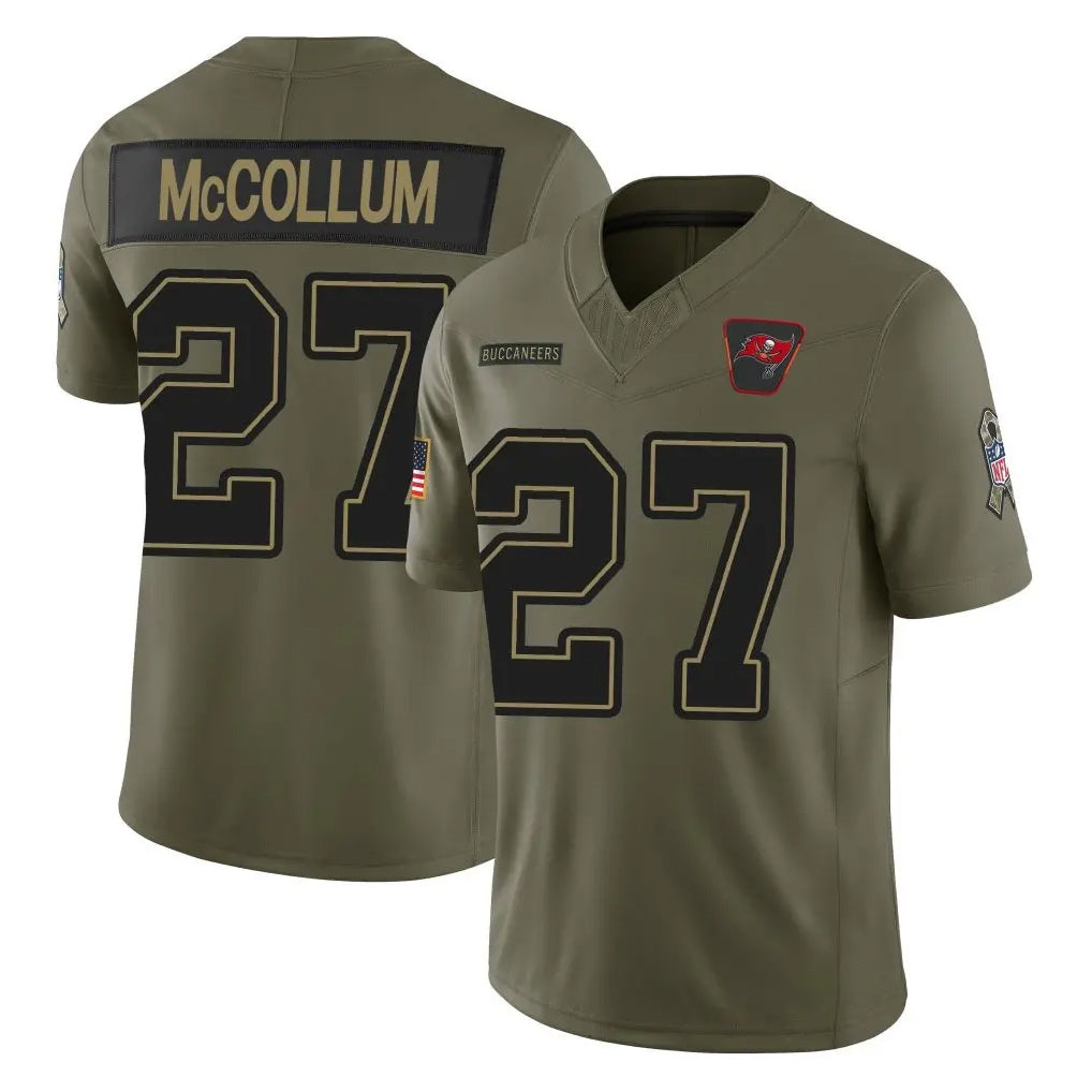 BIPIHUC TB.Buccaneers #27 Zyon McCollum Player Olive 2025 Salute To Service Limited Home Game Stitched Jerseys