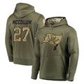 BIPIHUC TB.Buccaneers #27 Zyon McCollum Player Olive Salute to Service Pullover Hoodie Home Game Stitched Jerseys