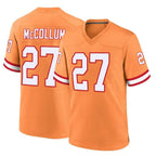 BIPIHUC TB.Buccaneers #27 Zyon McCollum Player Orange Throwback Home Game Stitched Jerseys
