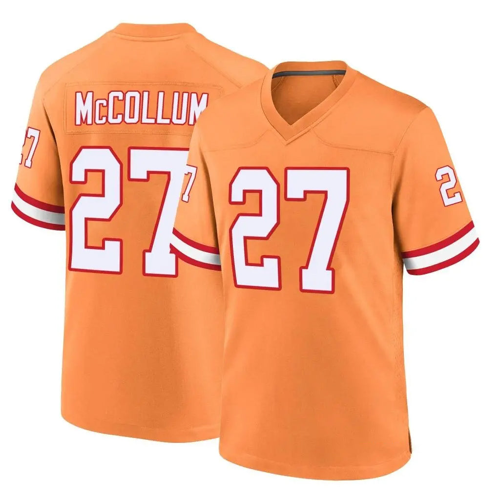 BIPIHUC TB.Buccaneers #27 Zyon McCollum Player Orange Throwback Home Game Stitched Jerseys