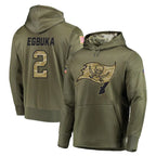 BIPIHUC TB.Buccaneers #2 Emeka Egbuka Player Olive Salute to Service Pullover Hoodie Home Game Stitched Jerseys