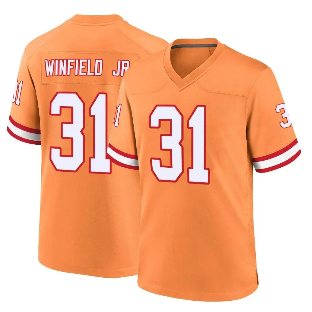 BIPIHUC TB.Buccaneers #31 Antoine Winfield Jr. Player Orange Throwback Home Game Stitched Jerseys