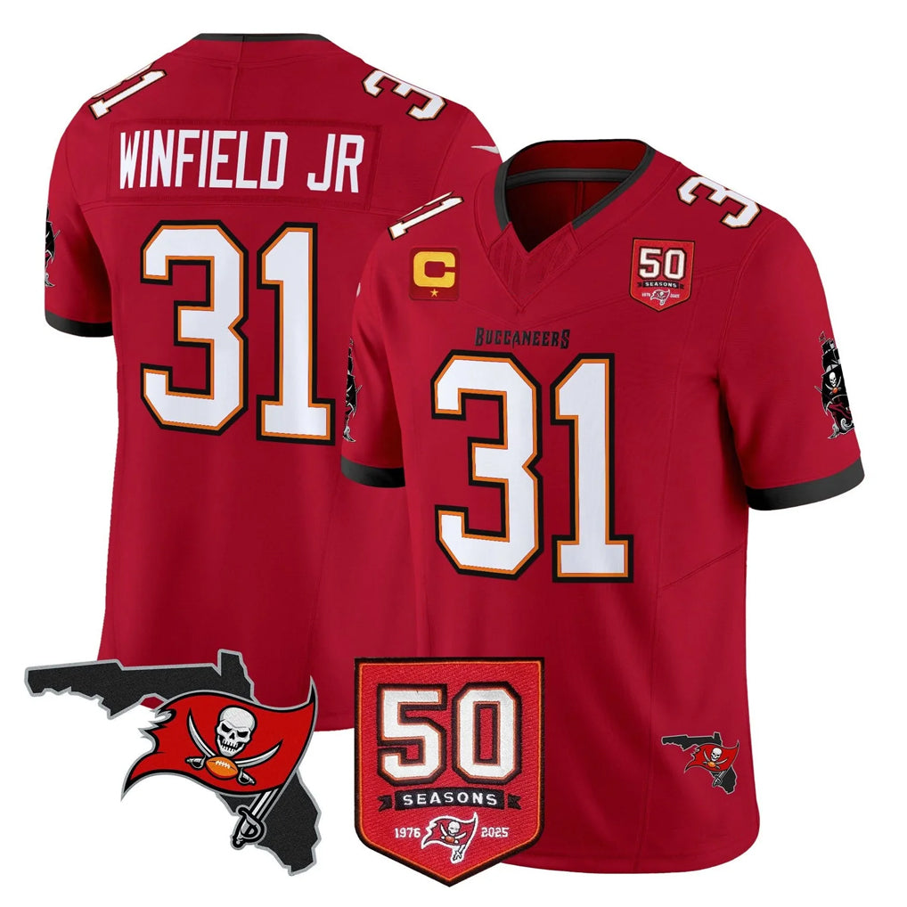 BIPIHUC TB.Buccaneers #31 Antoine Winfield Jr. Player Red Limited 2026 Season Vapor F.U.S.E. Home Game Stitched Jerseys