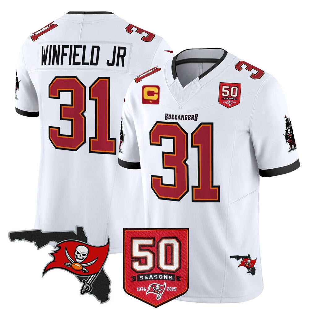 BIPIHUC TB.Buccaneers #31 Antoine Winfield Jr. Player White Limited 2026 Season Vapor F.U.S.E. Home Game Stitched Jerseys