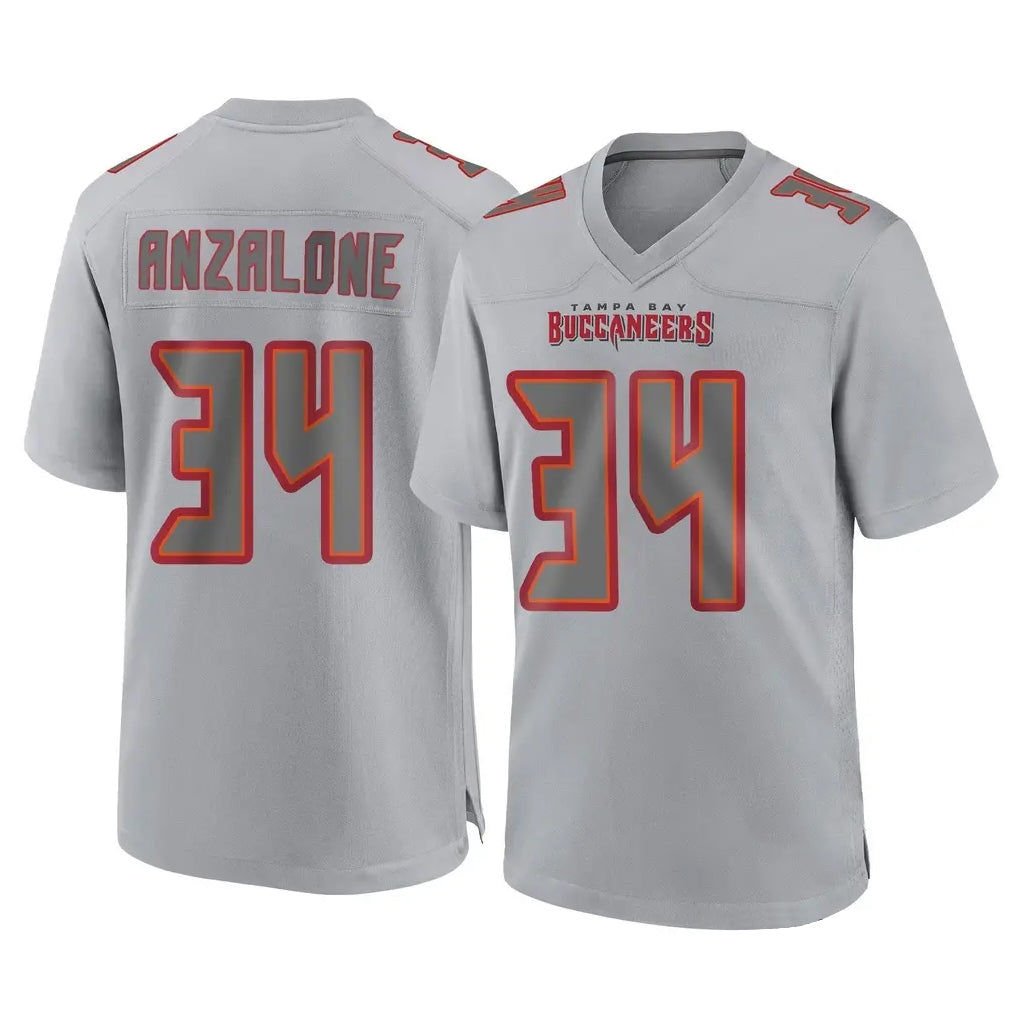 BIPIHUC TB.Buccaneers #34 Alex Anzalone Player Gray Atmosphere Fashion Home Game Stitched Jerseys