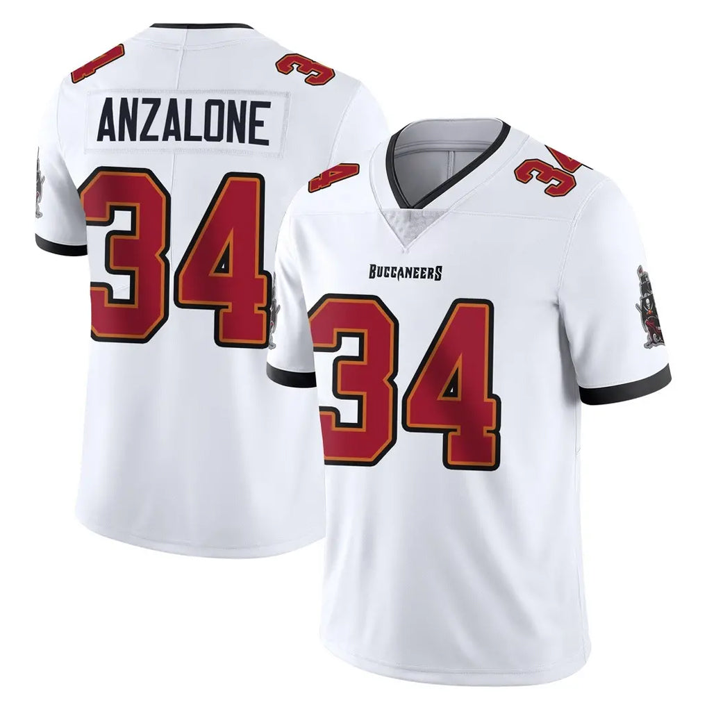 BIPIHUC TB.Buccaneers #34 Alex Anzalone Player White Limited Vapor Untouchable Home Game Stitched Jerseys