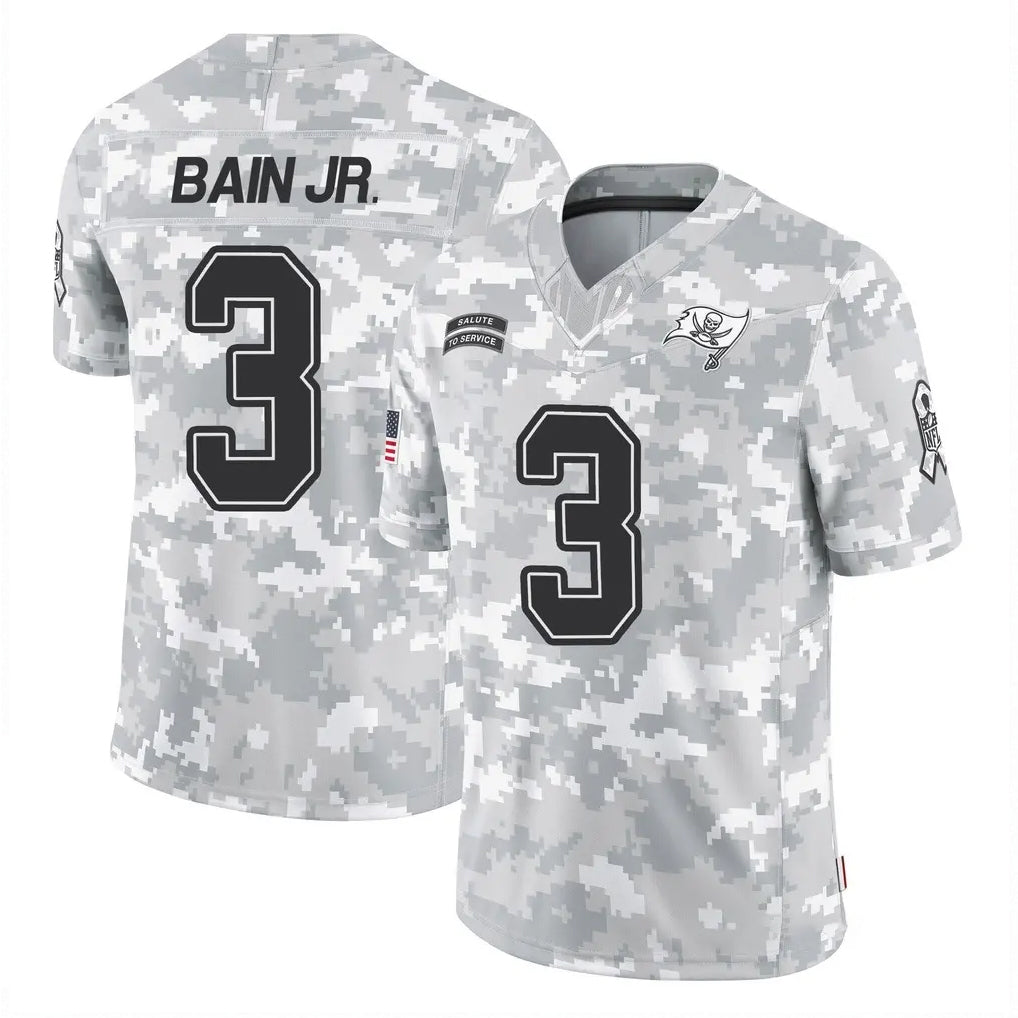 BIPIHUC TB.Buccaneers #3 Rueben Bain Jr. Player Arctic Camo Limited Salute To Service Home Game Stitched Jerseys