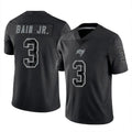 BIPIHUC TB.Buccaneers #3 Rueben Bain Jr. Player Black Reflective Limited Home Game Stitched Jerseys