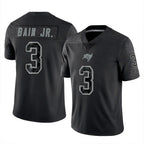 BIPIHUC TB.Buccaneers #3 Rueben Bain Jr. Player Black Reflective Limited Home Game Stitched Jerseys