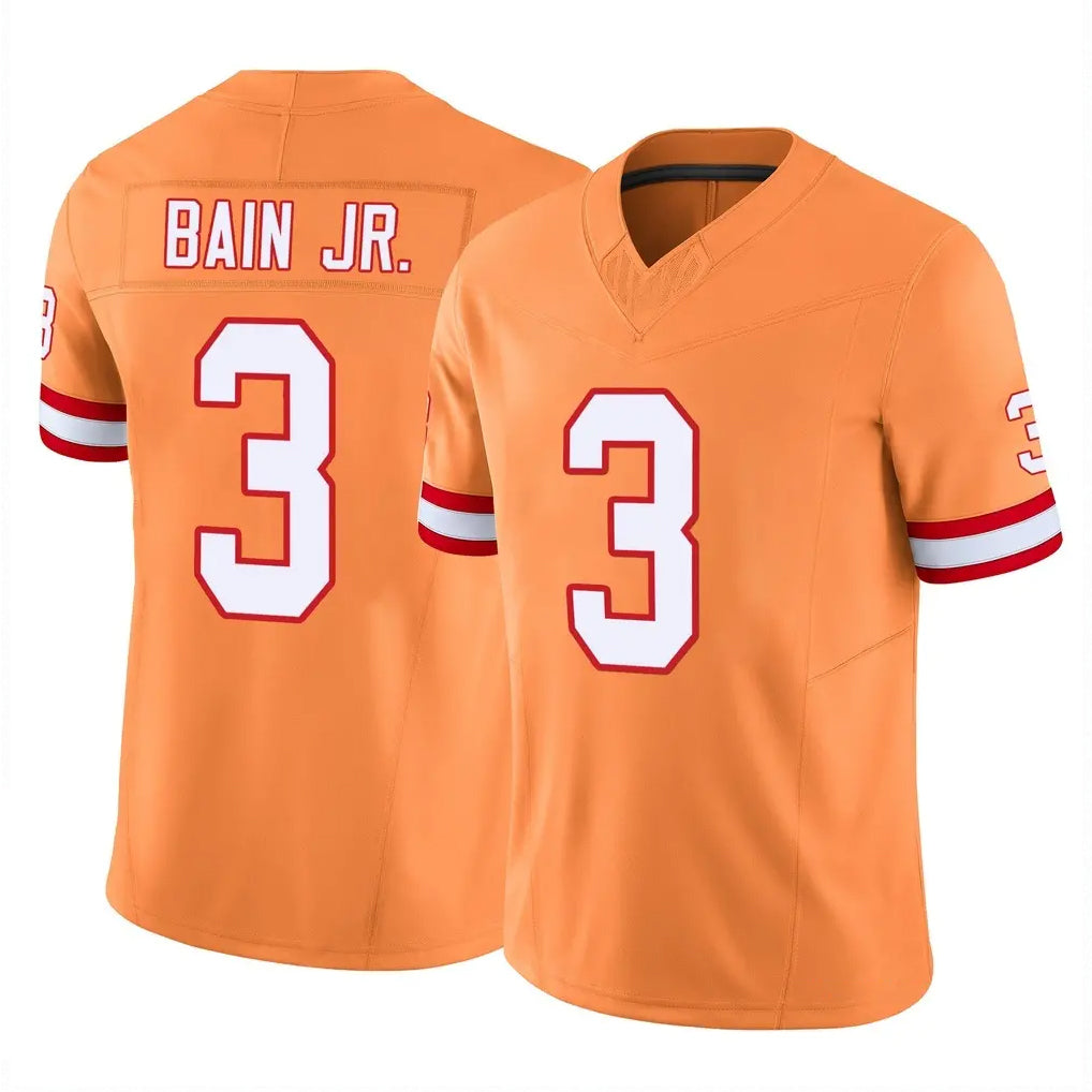 BIPIHUC TB.Buccaneers #3 Rueben Bain Jr. Player Orange Limited Vapor F.U.S.E. Home Game Stitched Jerseys