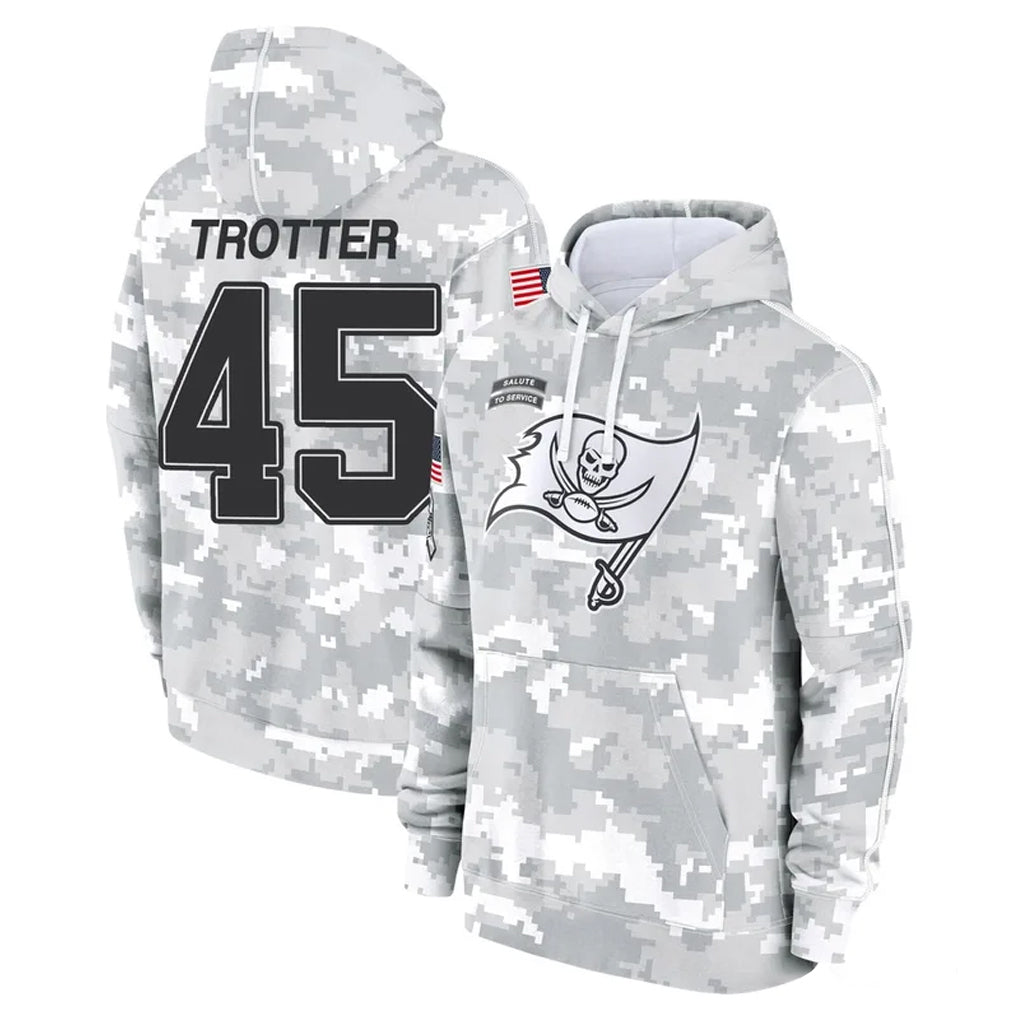 BIPIHUC TB.Buccaneers #45 Josiah Trotter Player Arctic Camo Limited Salute to Service Pullover Hoodies Game Stitched Jerseys
