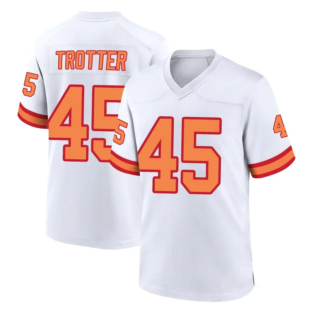 BIPIHUC TB.Buccaneers #45 Josiah Trotter Player White '76 Home Game Stitched Jerseys