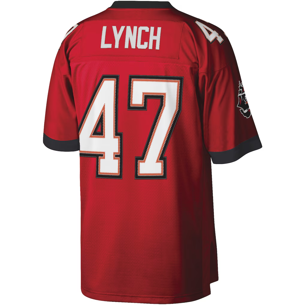 BIPIHUC TB.Buccaneers #47 John Lynch Mitchell & Ness Red Legacy Replica Jersey