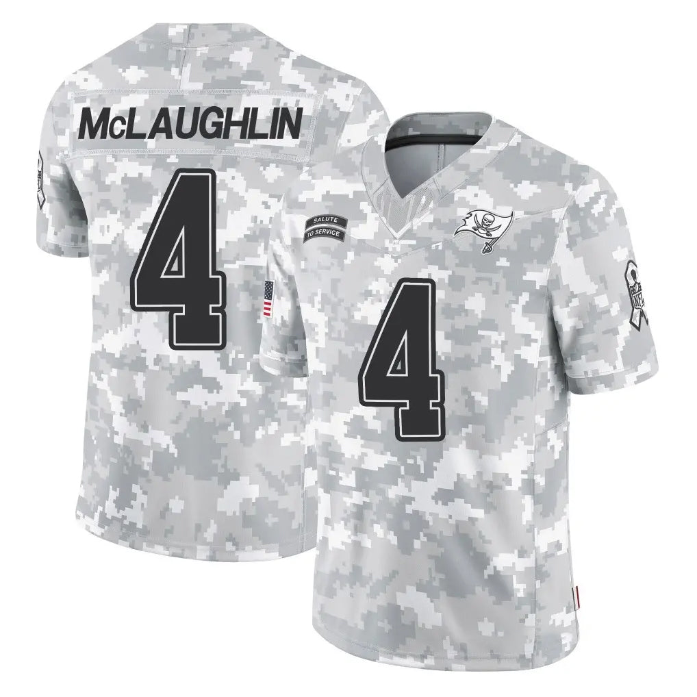 BIPIHUC TB.Buccaneers #4 Chase McLaughlin Player Arctic Camo Limited Salute To Service Home Game Stitched Jerseys