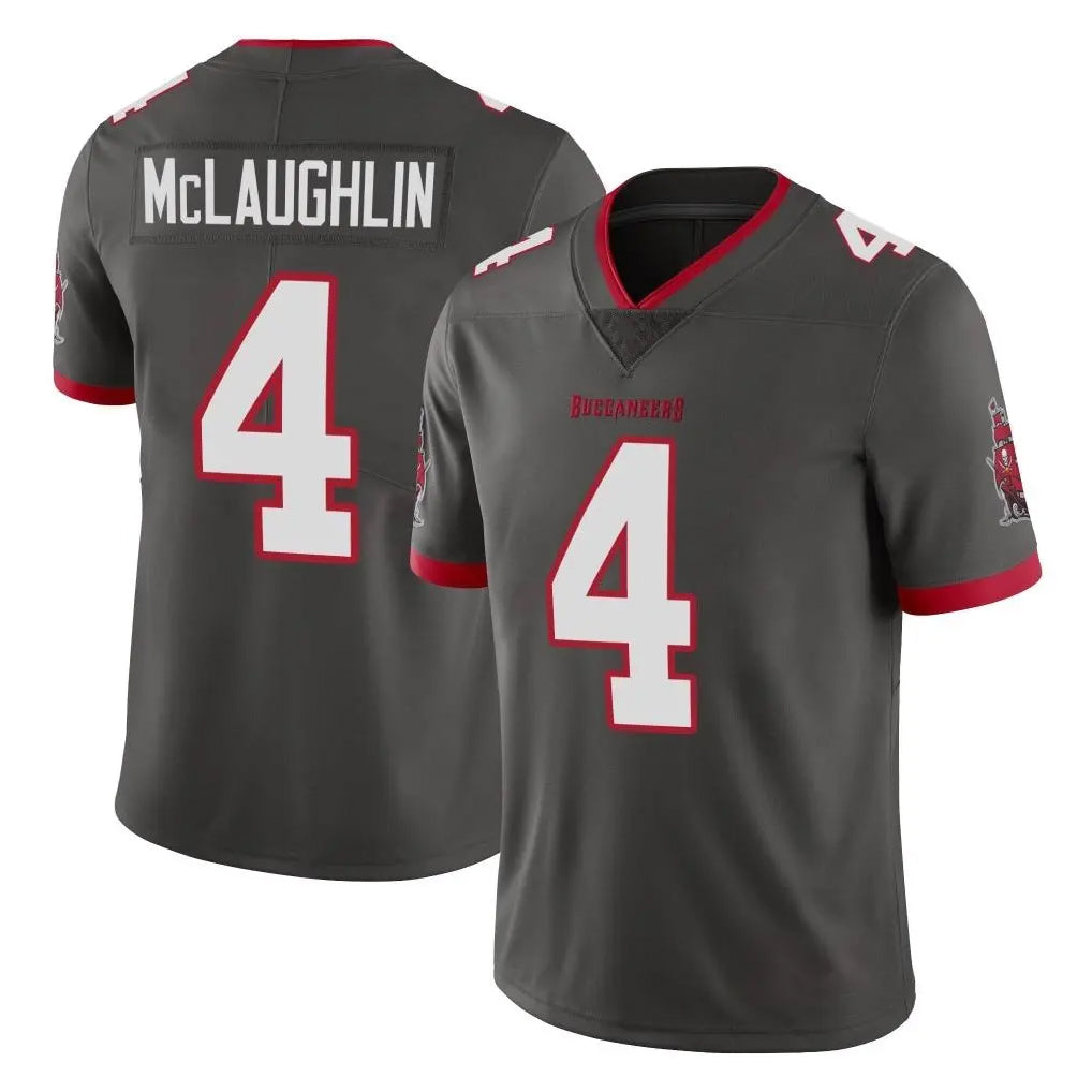 BIPIHUC TB.Buccaneers #4 Chase McLaughlin Player Pewter Limited Alternate Vapor Home Game Stitched Jerseys