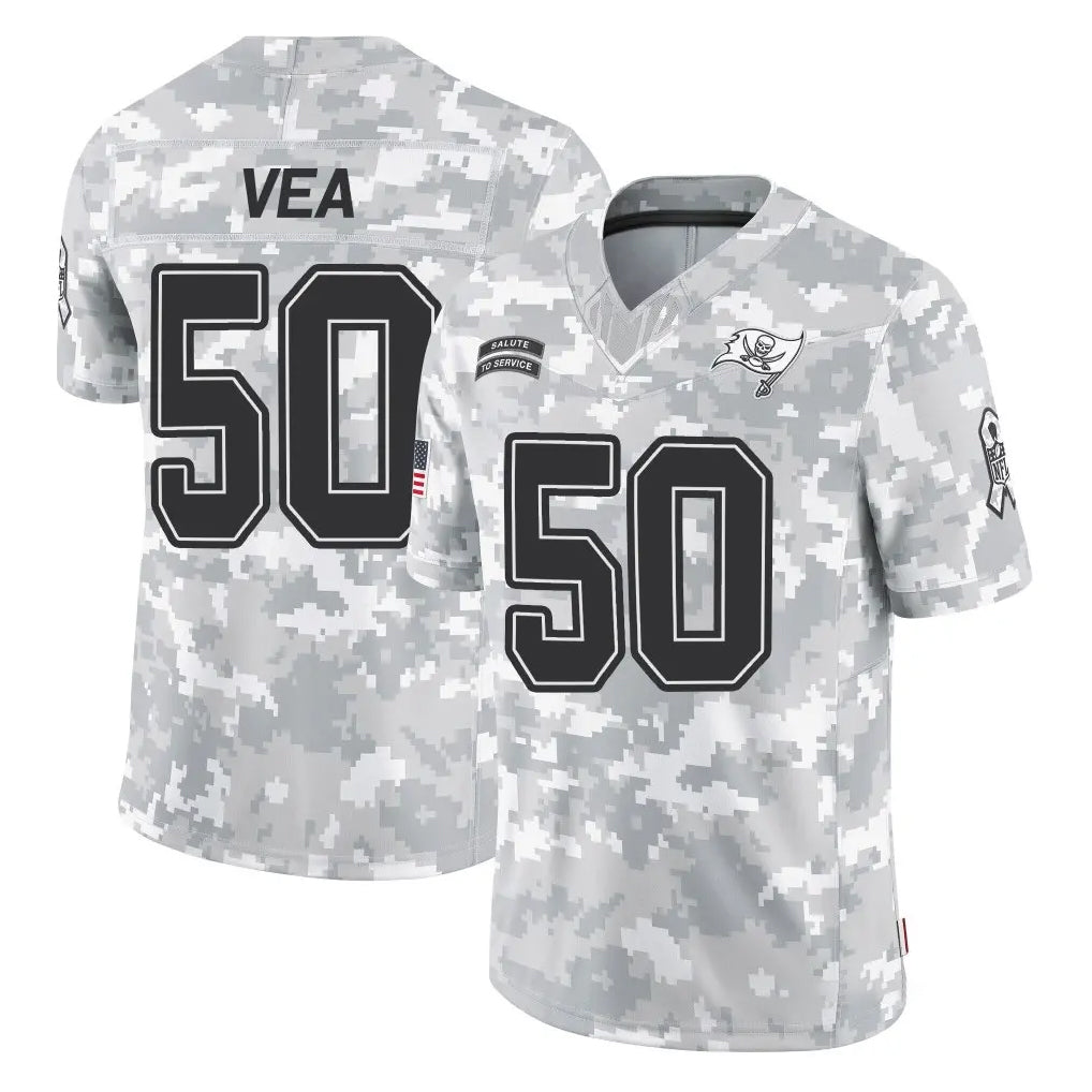 BIPIHUC TB.Buccaneers #50 Vita Vea Player Arctic Camo Limited Salute To Service Home Game Stitched Jerseys