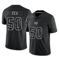 BIPIHUC TB.Buccaneers #50 Vita Vea Player Black Reflective Limited Home Game Stitched Jerseys