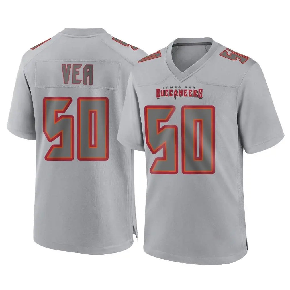 BIPIHUC TB.Buccaneers #50 Vita Vea Player Gray Atmosphere Fashion Home Game Stitched Jerseys