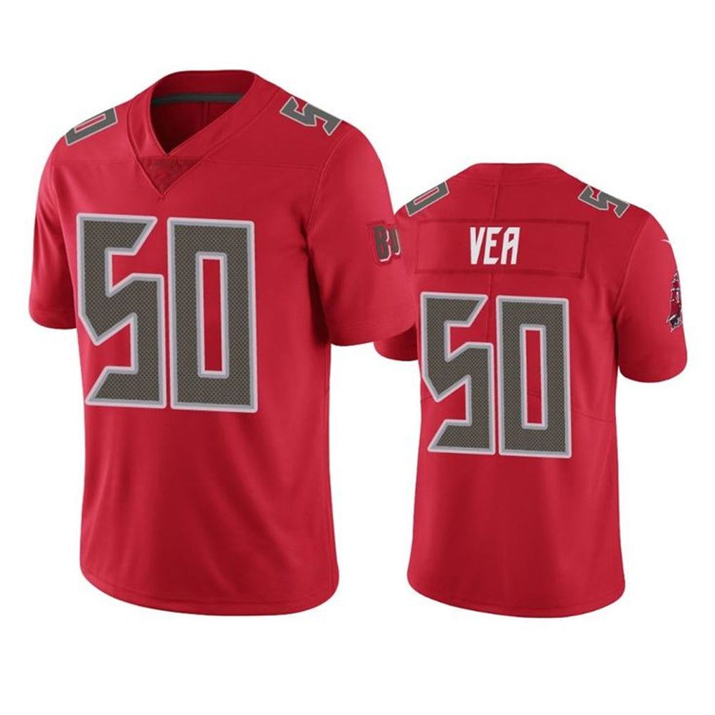 BIPIHUC TB.Buccaneers #50 Vita Vea Player Red Limited Color Rush Home Game Stitched Jerseys