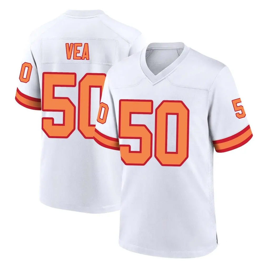 BIPIHUC TB.Buccaneers #50 Vita Vea Player White '76 Home Game Stitched Jerseys