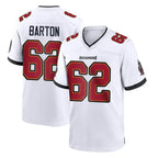 BIPIHUC TB.Buccaneers #62 Graham Barton Player White Home Game Stitched Jerseys