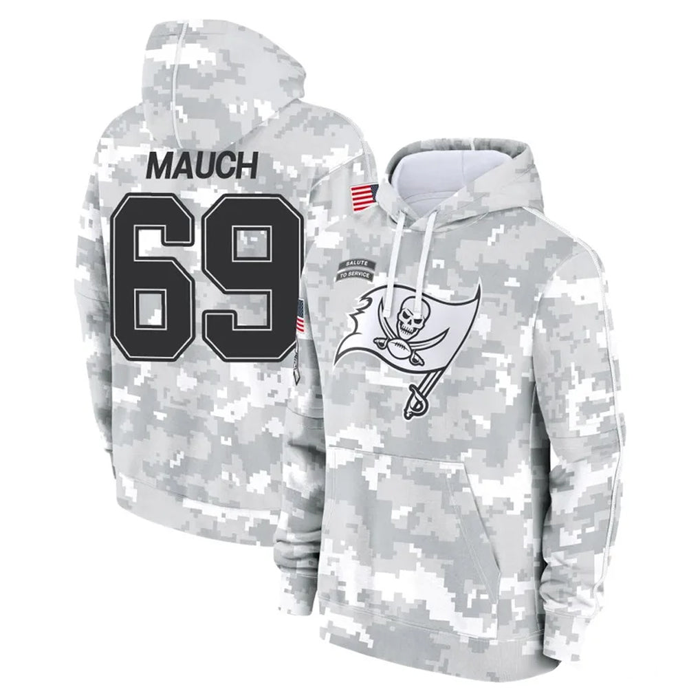 BIPIHUC TB.Buccaneers #69 Cody Mauch Player Arctic Camo Limited Salute to Service Pullover Hoodies Game Stitched Jerseys