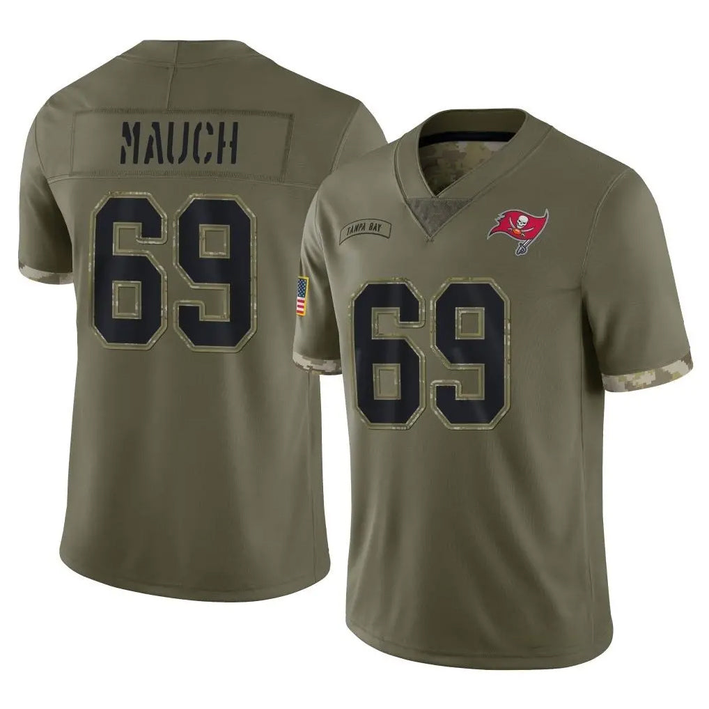 BIPIHUC TB.Buccaneers #69 Cody Mauch Player Olive Limited Salute To Service Home Game Stitched Jerseys