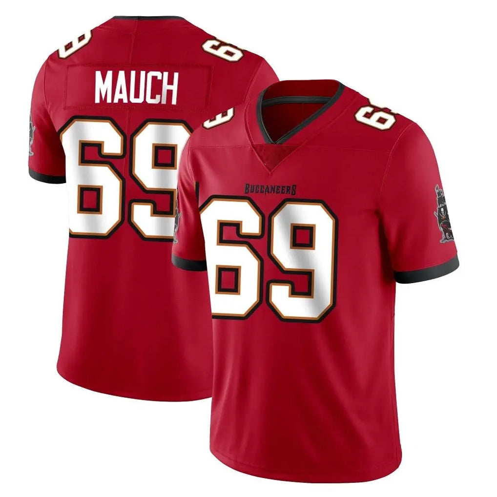 BIPIHUC TB.Buccaneers #69 Cody Mauch Player Red Limited Vapor Home Game Stitched Jerseys
