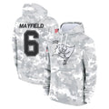BIPIHUC TB.Buccaneers #6 Baker Mayfield Player Arctic Camo Limited Salute to Service Pullover Hoodies Game Stitched Jerseys