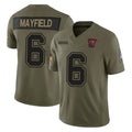 BIPIHUC TB.Buccaneers #6 Baker Mayfield Player Olive 2025 Salute To Service Limited Home Game Stitched Jerseys