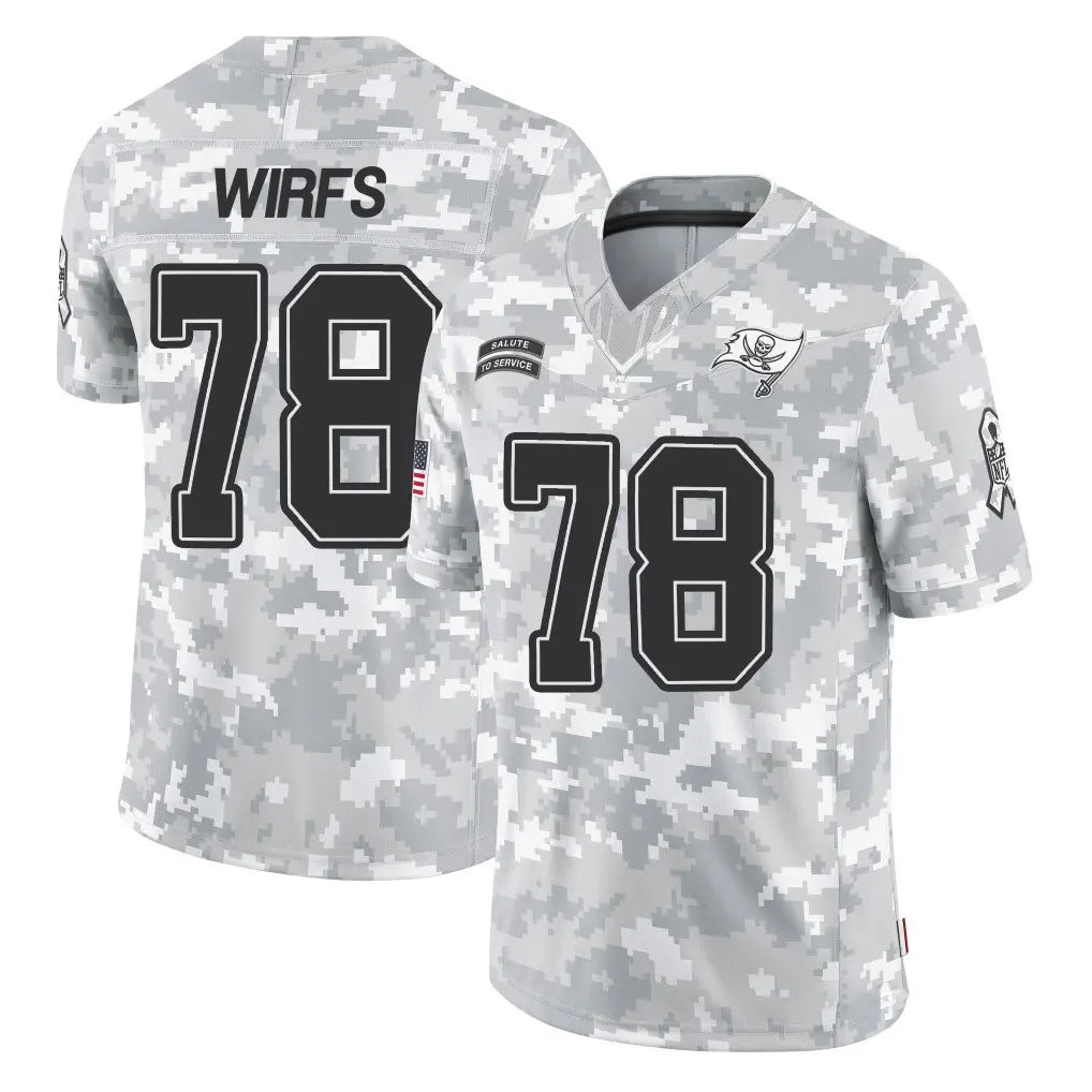 BIPIHUC TB.Buccaneers #78 Tristan Wirfs Player Arctic Camo Limited Salute To Service Home Game Stitched Jerseys