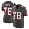 BIPIHUC TB.Buccaneers #78 Tristan Wirfs Player Pewter Limited Alternate Vapor Home Game Stitched Jerseys