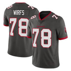BIPIHUC TB.Buccaneers #78 Tristan Wirfs Player Pewter Limited Alternate Vapor Home Game Stitched Jerseys