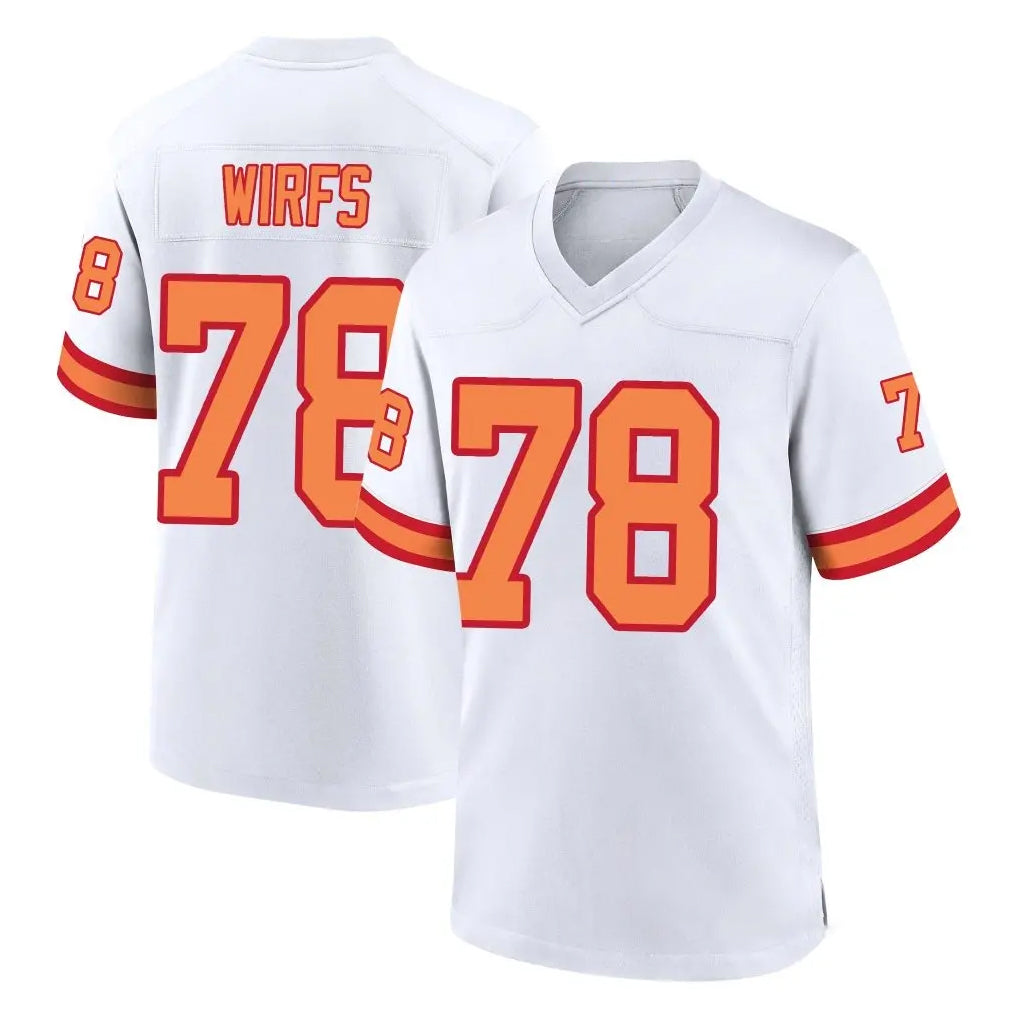 BIPIHUC TB.Buccaneers #78 Tristan Wirfs Player White '76 Home Game Stitched Jerseys