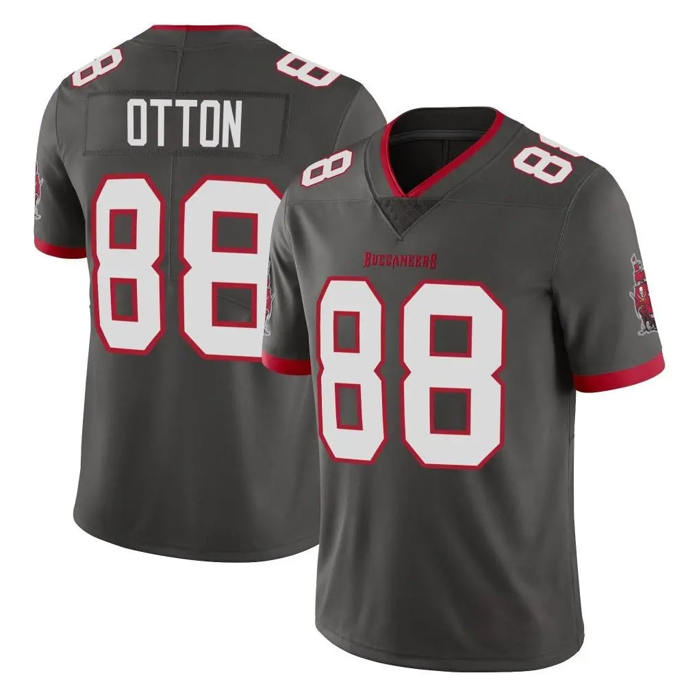 BIPIHUC TB.Buccaneers #88 Cade Otton Player Pewter Limited Alternate Vapor Home Game Stitched Jerseys