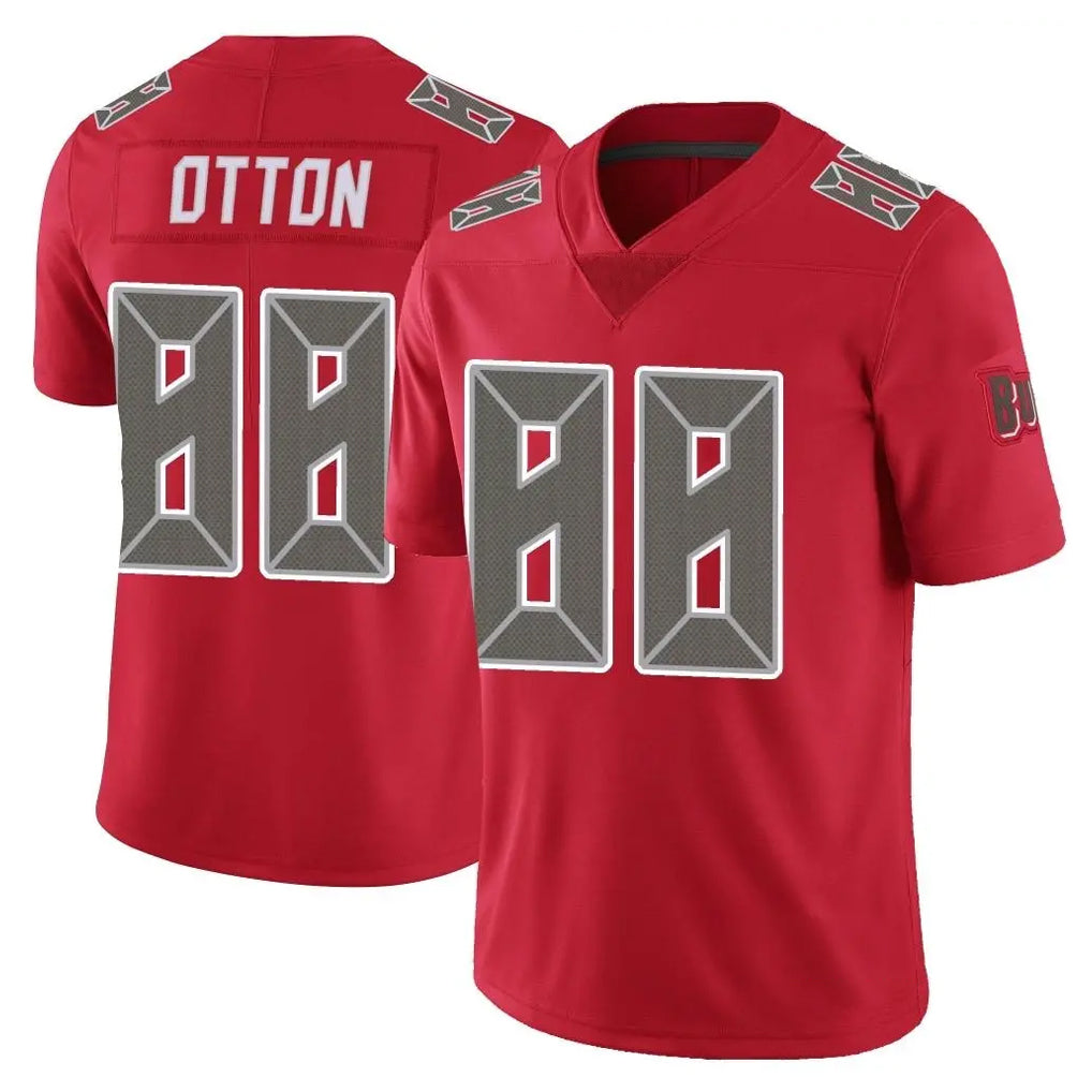 BIPIHUC TB.Buccaneers #88 Cade Otton Player Red Limited Color Rush Home Game Stitched Jerseys