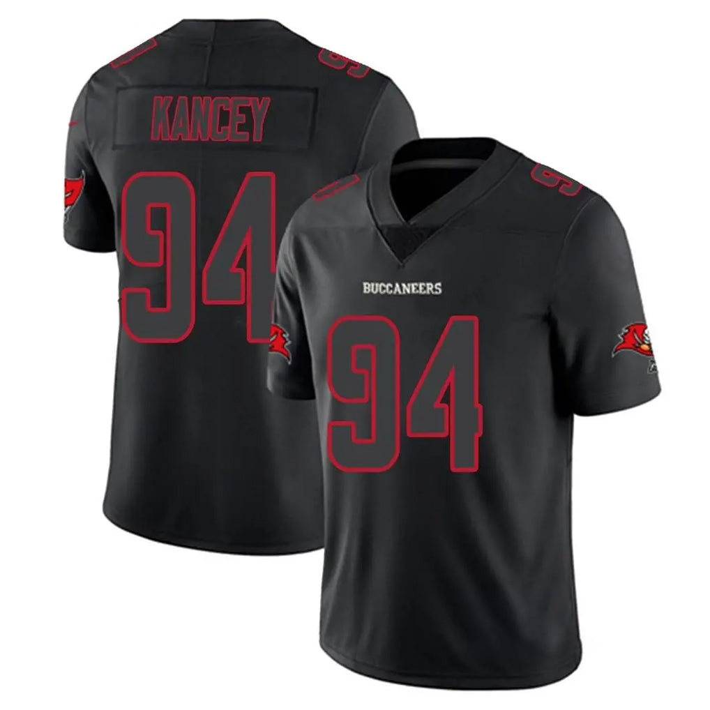 BIPIHUC TB.Buccaneers #94 Calijah Kancey Player Black Impact Limited Home Game Stitched Jerseys