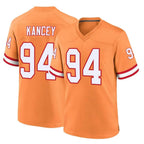 BIPIHUC TB.Buccaneers #94 Calijah Kancey Player Orange Throwback Home Game Stitched Jerseys