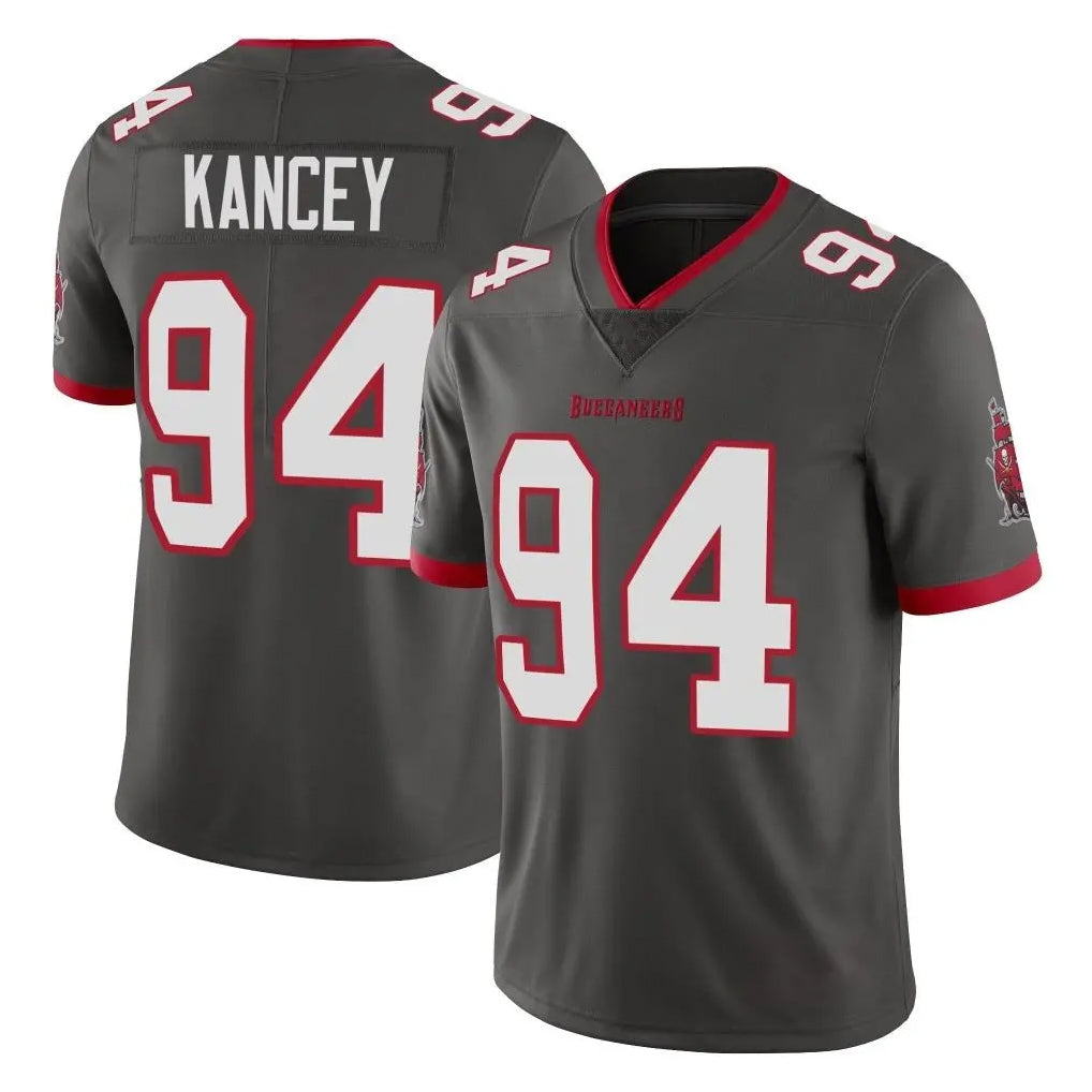 BIPIHUC TB.Buccaneers #94 Calijah Kancey Player Pewter Limited Alternate Vapor Home Game Stitched Jerseys