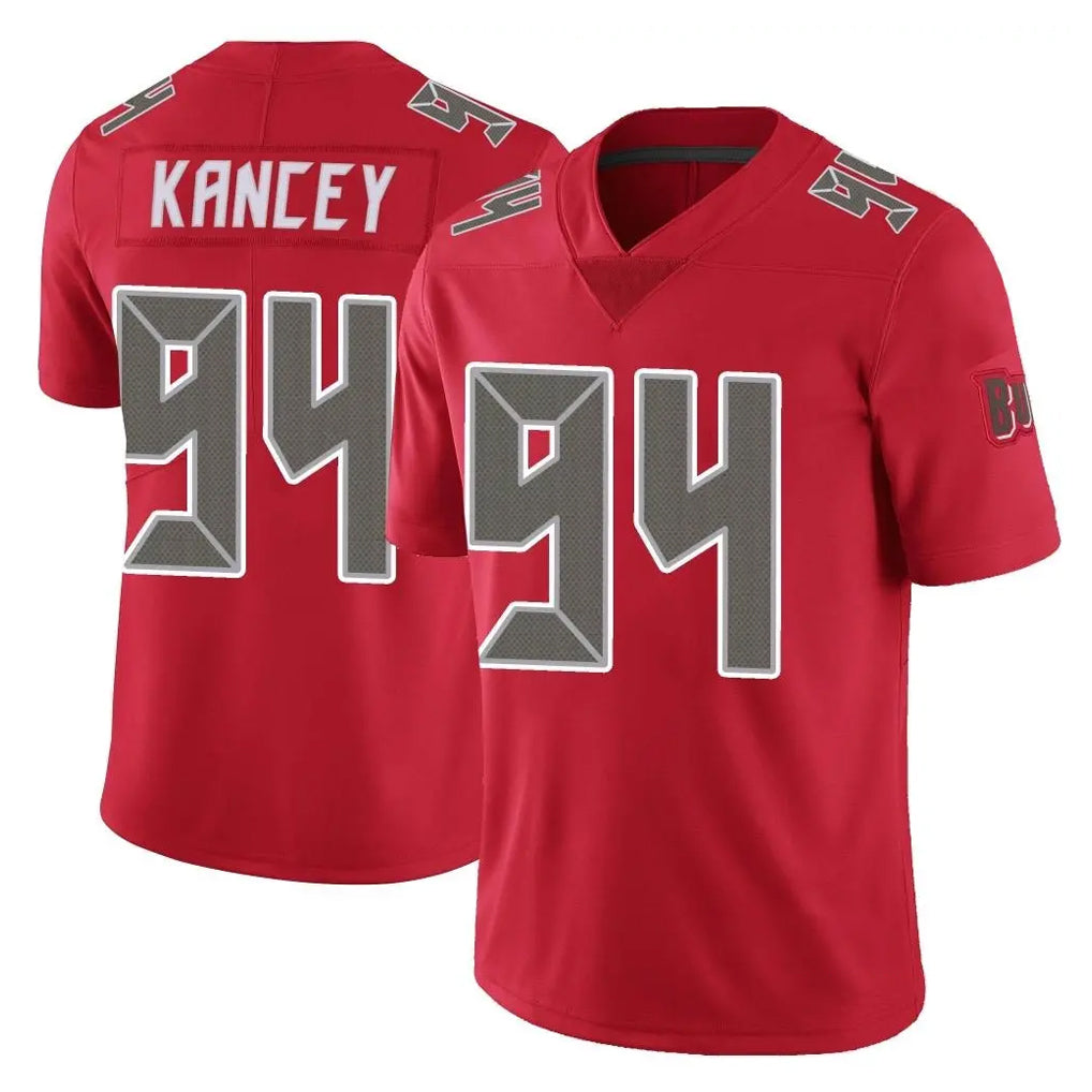 BIPIHUC TB.Buccaneers #94 Calijah Kancey Player Red Limited Color Rush Home Game Stitched Jerseys