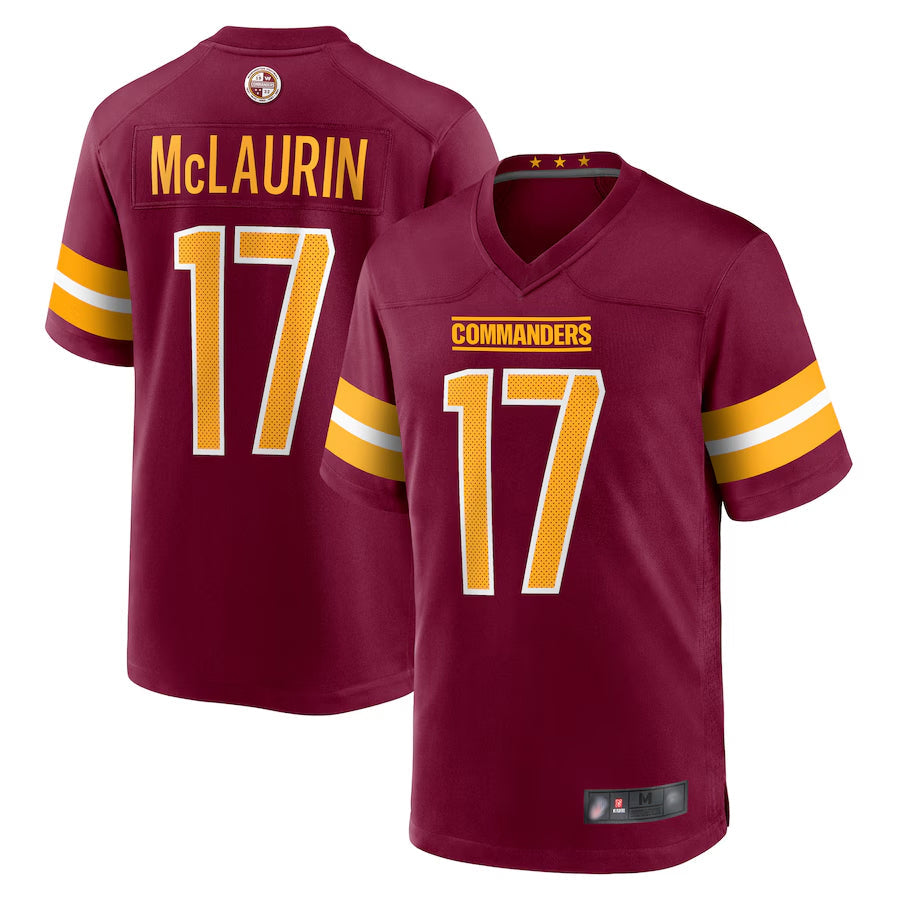 BIPIHUC W.Commanders Home Game Jerseys - Burgundy - #17 Terry McLaurin Player Stitched Jerseys