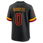 BIPIHUC W.Commanders #0 Mike Sainristil Black Hail Raiser Alternate Game Stitched Jerseys
